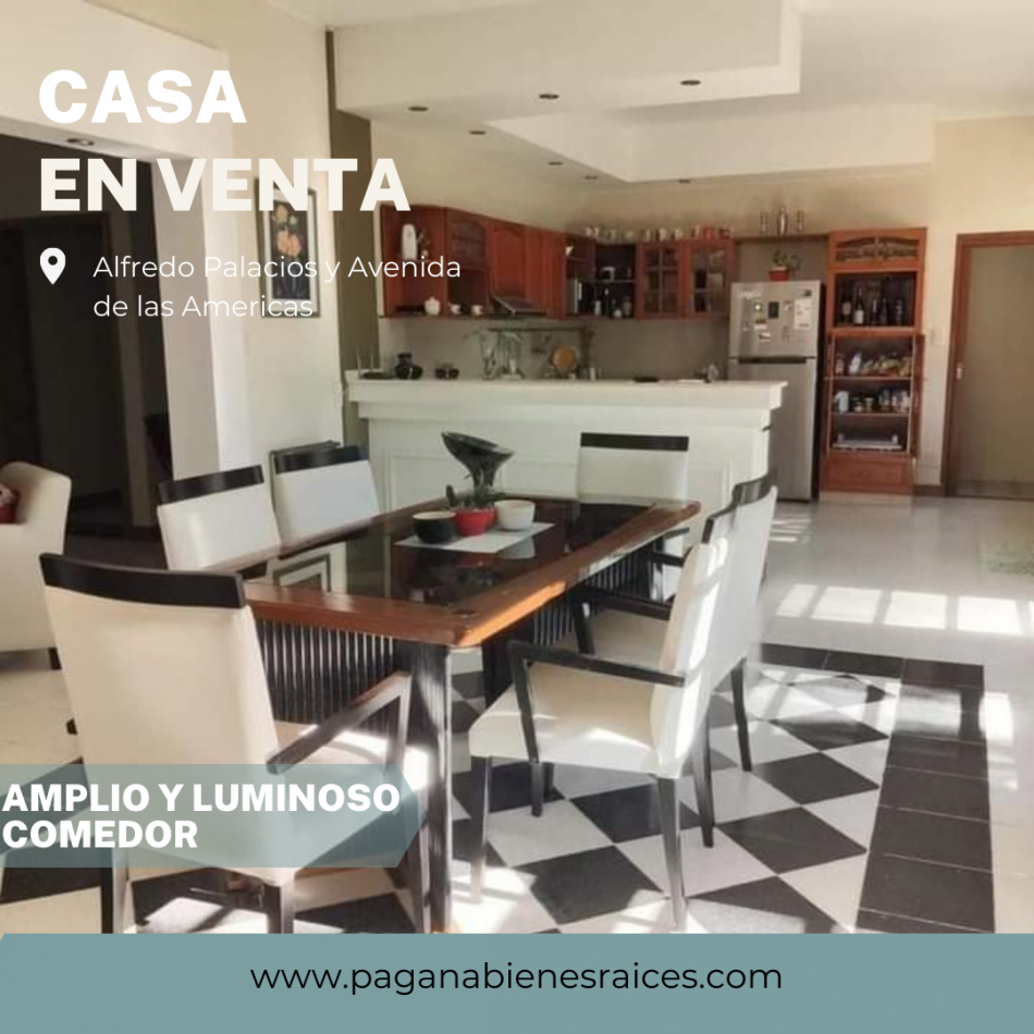 Imponente casa con pileta en venta