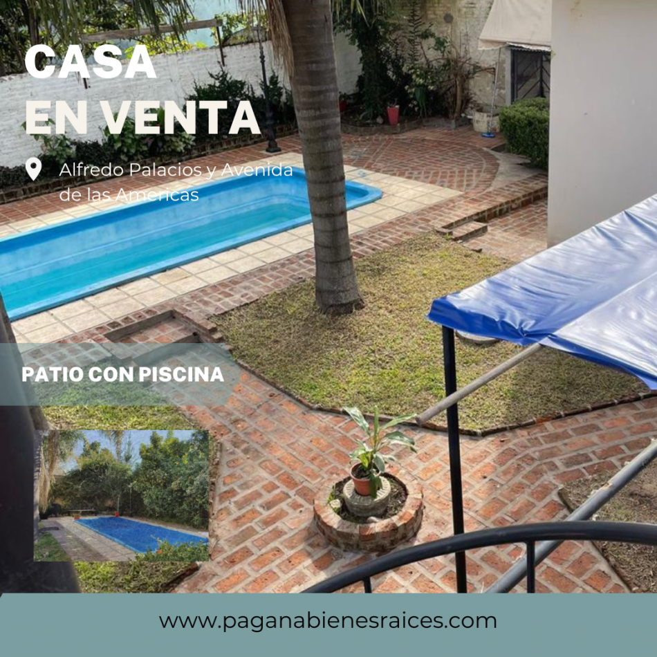 Imponente casa con pileta en venta