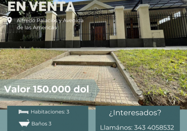 Imponente casa con pileta en venta