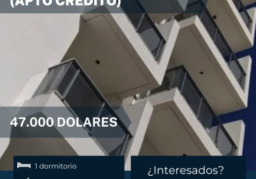 Departamento en venta 1 dormitorio (apto credito)